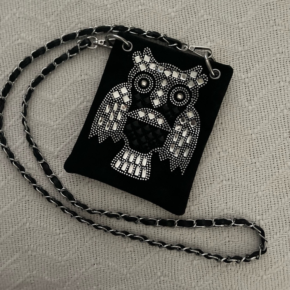 NWOT Rhinestone OWL Crossbody bag